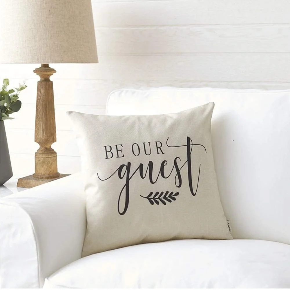 Be Our Guest Pillow Cover 18